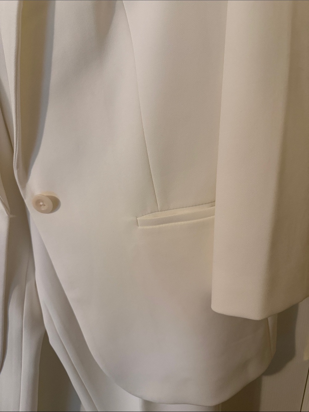 White Express Editor Ankle Pants Suit Size 16 Long/XL - Picture 3 of 13